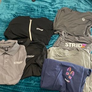 2 polos, 2 hoodies, 3 t shirts from STRIDE
